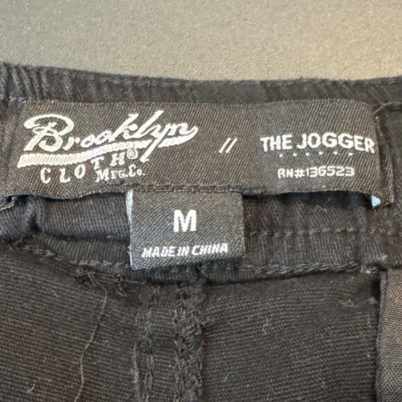 Brooklyn Cloth Mens Black Cargo Jogger Pants Size Medium - Picture 6 of 9